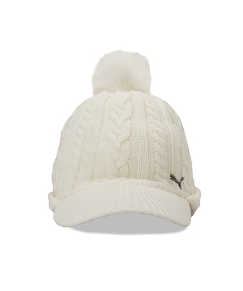 PUMA（プーマ）の「PUMA プーマ ウィメンズ ゴルフ メタルキャット ニットバイザー キャップ W（サンバイザー・メンズ・アイボリー/ダークグレー/ネイビー・フリー）」の10枚目の写真