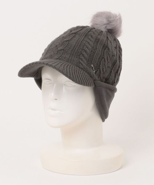 PUMA（プーマ）の「PUMA プーマ ウィメンズ ゴルフ メタルキャット ニットバイザー キャップ W（サンバイザー・メンズ・アイボリー/ダークグレー/ネイビー・フリー）」の8枚目の写真