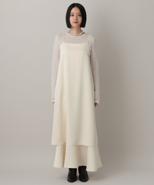 サテンティアードキャミワンピース（ワンピース）｜A part by