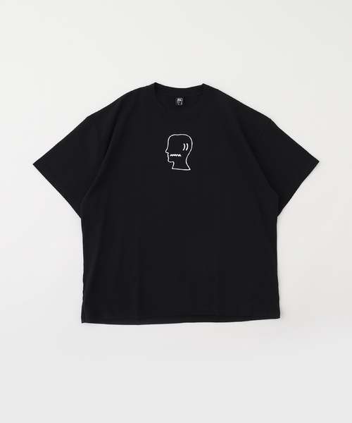 BRAIN DEAD(ブレインデット)の「BRAIN DEAD / ブレインデッド LOGO HEAD T-SHIRT(Tシャツ/カットソー・メンズ・ホワイト/ブラック・MEDIUM/X-LARGE/LARGE)」の1枚目の写真