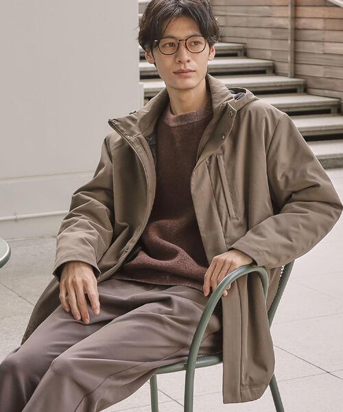 THE SHOP TK （ザ ショップ ティーケー ）の「【3WAY】中綿ライナー付き カルゼコート　洗濯機OK/ON・OFF対応（その他アウター・メンズ・ダークブラウン/ブラック・02/03/04）」の3枚目の写真