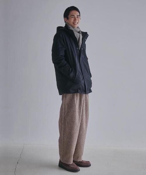 THE SHOP TK （ザ ショップ ティーケー ）の「【3WAY】中綿ライナー付き カルゼコート　洗濯機OK/ON・OFF対応（その他アウター・メンズ・ダークブラウン/ブラック・02/03/04）」の7枚目の写真