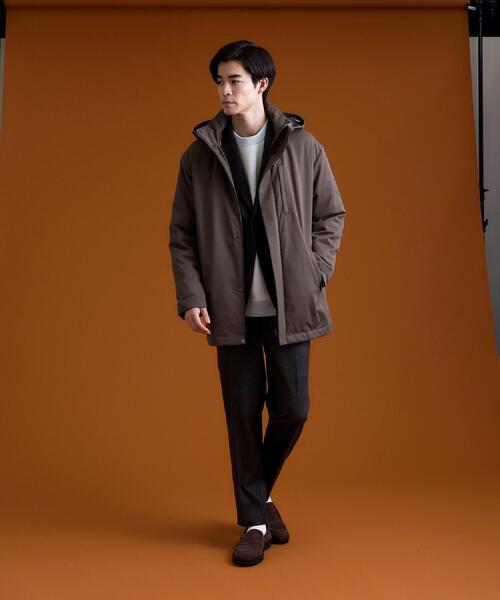 THE SHOP TK （ザ ショップ ティーケー ）の「【3WAY】中綿ライナー付き カルゼコート　洗濯機OK/ON・OFF対応（その他アウター・メンズ・ダークブラウン/ブラック・02/03/04）」の16枚目の写真