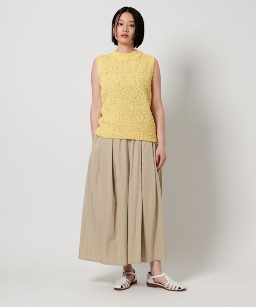 A DAY IN THE LIFE UNITED ARROWS(アデイインザライフユナイテッドアローズ)の「ギャザー タックスカートパンツ <A DAY IN THE LIFE>(その他パンツ・レディース・ベージュ/オリーブ/ブラック・FREE)」の5枚目の写真