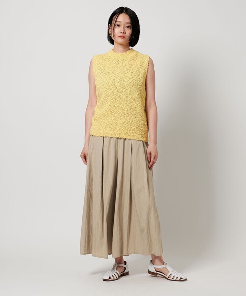 A DAY IN THE LIFE UNITED ARROWS(アデイインザライフユナイテッドアローズ)の「ギャザー タックスカートパンツ <A DAY IN THE LIFE>(その他パンツ・レディース・ベージュ/オリーブ/ブラック・FREE)」の6枚目の写真