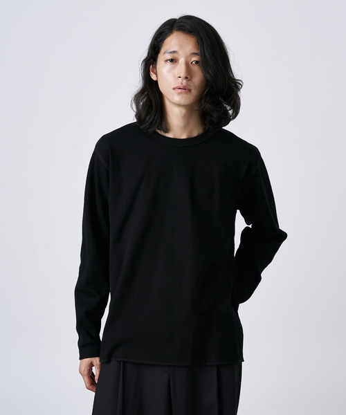 セール】裏起毛 ハニカムサーマル ロングスリーブTシャツ（Tシャツ