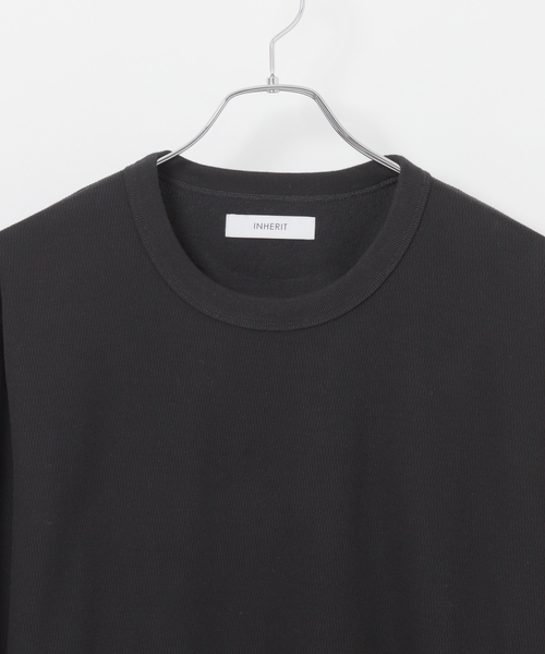 B.C STOCK(ベーセーストック)の「裏起毛 ハニカムサーマル ロングスリーブTシャツ(Tシャツ/カットソー・メンズ・ホワイト/グリーン/ブラック/チャコールグレー・SMALL/MEDIUM/LARGE)」の17枚目の写真