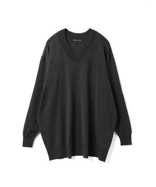 mizuiroind(ミズイロインド)の「mizuiro ind Vネックワイドプルオーバー(ニット/セーター・レディース・ブラック/アイボリー/ネイビー/パープル・FREE)」の16枚目の写真