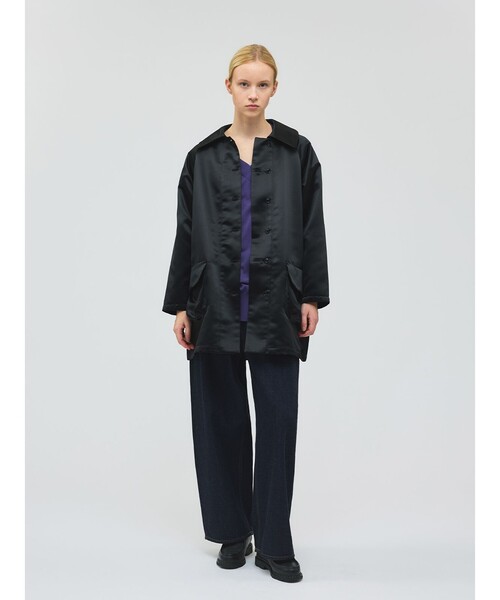 mizuiroind(ミズイロインド)の「mizuiro ind Vネックワイドプルオーバー(ニット/セーター・レディース・ブラック/アイボリー/ネイビー/パープル・FREE)」の9枚目の写真