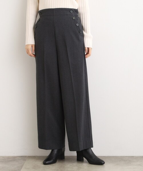 grove（グローブ）の「【洗える/あったか】美シルエットなマリンワイドパンツ（その他パンツ・レディース・チャコール/ベージュ系その他7/ブラック系1/グレー系3・02/03/01/04/05）」の3枚目の写真