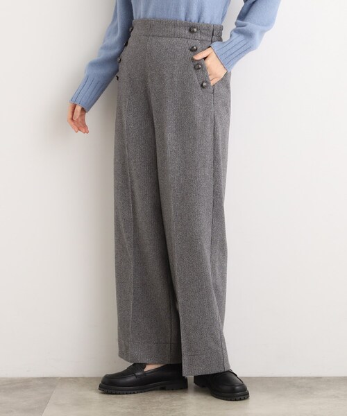 grove（グローブ）の「【洗える/あったか】美シルエットなマリンワイドパンツ（その他パンツ・レディース・チャコール/ベージュ系その他7/ブラック系1/グレー系3・02/03/01/04/05）」の5枚目の写真