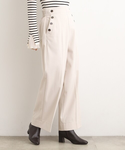 grove（グローブ）の「【洗える/あったか】美シルエットなマリンワイドパンツ（その他パンツ・レディース・チャコール/ベージュ系その他7/ブラック系1/グレー系3・02/03/01/04/05）」の15枚目の写真