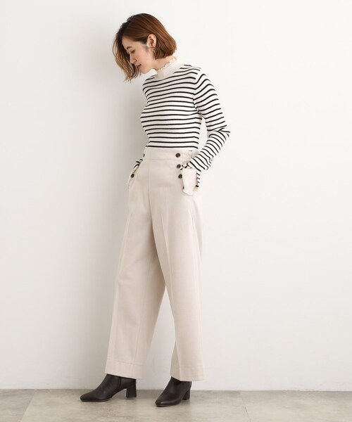 grove（グローブ）の「【洗える/あったか】美シルエットなマリンワイドパンツ（その他パンツ・レディース・チャコール/ベージュ系その他7/ブラック系1/グレー系3・02/03/01/04/05）」の17枚目の写真