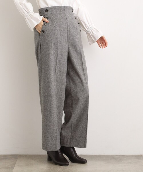 grove（グローブ）の「【洗える/あったか】美シルエットなマリンワイドパンツ（その他パンツ・レディース・チャコール/ベージュ系その他7/ブラック系1/グレー系3・02/03/01/04/05）」の19枚目の写真