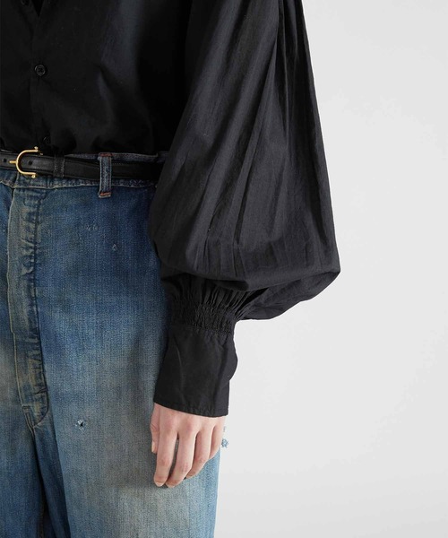 crinkle crinkle crinkle】cotton frill collar shirts/コットンフリル