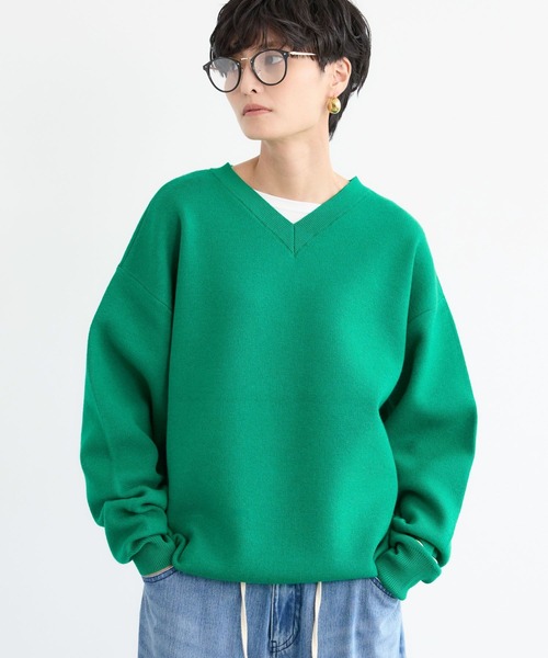 BARNYARDSTORM（バンヤードストーム）の「BARNYARDSTORM / 2WAYレターロゴニット（ニット/セーター・レディース・グレー/グリーン/ネイビー・FREE）」の15枚目の写真