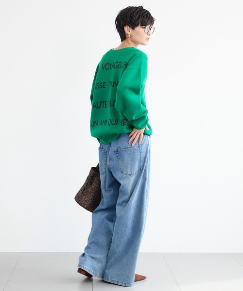 BARNYARDSTORM（バンヤードストーム）の「BARNYARDSTORM / 2WAYレターロゴニット（ニット/セーター・レディース・グレー/グリーン/ネイビー・FREE）」の18枚目の写真