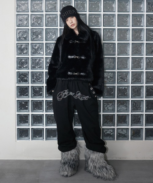 アンミヌ　キャディニット黒 A'GEM/9 × .kom 『NIIER NOR/ニアノア』 NN BEANIE/スタッズデザイン