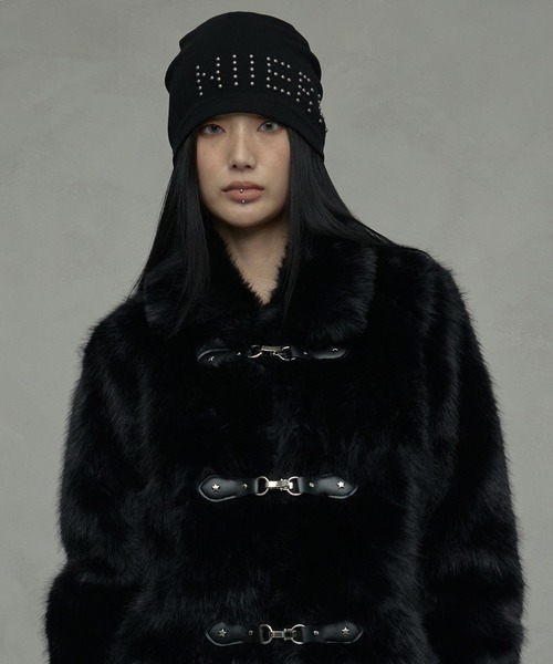 A'GEM/9 × .kom 『NIIER NOR/ニアノア』 NN BEANIE/スタッズデザイン