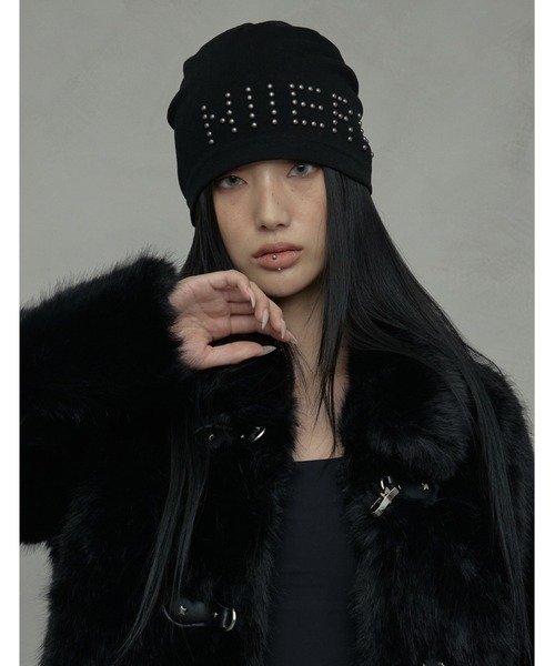 A'GEM/9 × .kom 『NIIER NOR/ニアノア』 NN BEANIE/スタッズデザイン