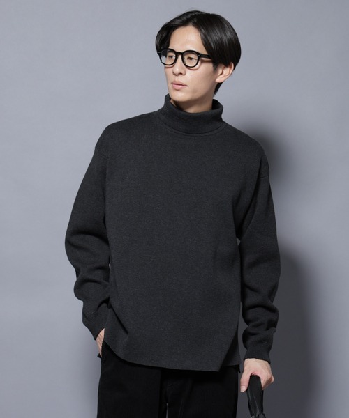 ミラノリブ ワイドタートルネックニット（ニット/セーター）｜NANO