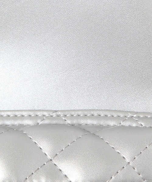 repipi armario（レピピ アルマリオ）の「チェーンキルトフェイクレザーミニリュック（バックパック/リュック・キッズ・シルバー/アイボリー/ブラック・ONESIZE）」の20枚目の写真