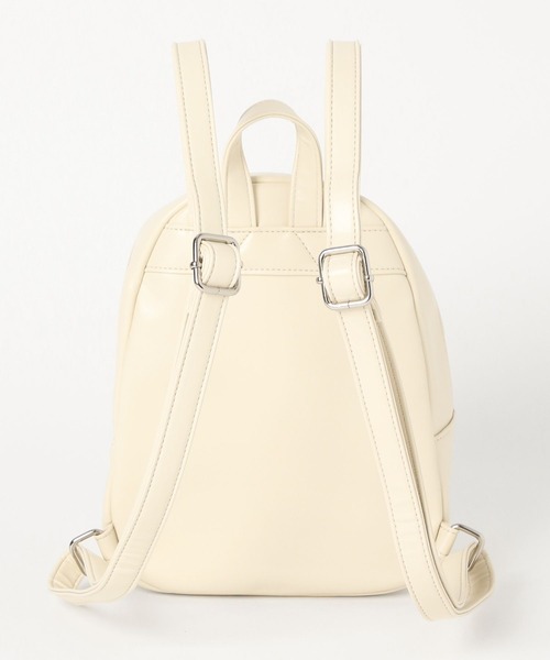 チェーンキルトフェイクレザーミニリュック（バックパック/リュック