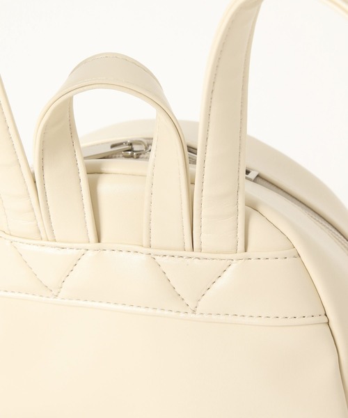 チェーンキルトフェイクレザーミニリュック（バックパック/リュック