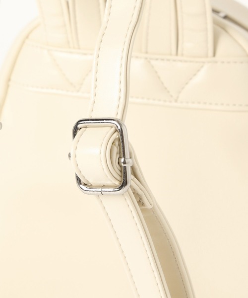 repipi armario（レピピ アルマリオ）の「チェーンキルトフェイクレザーミニリュック（バックパック/リュック・キッズ・シルバー/アイボリー/ブラック・ONESIZE）」の10枚目の写真