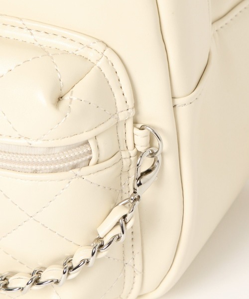 repipi armario（レピピ アルマリオ）の「チェーンキルトフェイクレザーミニリュック（バックパック/リュック・キッズ・シルバー/アイボリー/ブラック・ONESIZE）」の11枚目の写真