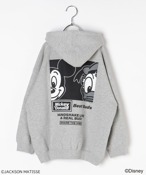Disney（ディズニー）の「【JACKSON MATISSE×BAYFLOW】ミッキー／プルオーバーパーカー(KIDS)（パーカー・キッズ・ブラック/グレー・140cm/130cm/160cm/150cm）」の4枚目の写真