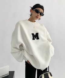 mushwear（マッシュウェア）の「ミニマルロゴオーバーサイズトレーナー（スウェット）」