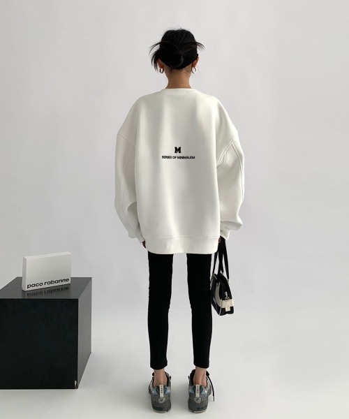 mushwear(マッシュウェア)の「ミニマルロゴオーバーサイズトレーナー(スウェット・メンズ・グレー/ホワイト/ブラック・LARGE/MEDIUM/SMALL)」の10枚目の写真