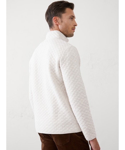 BANANA REPUBLIC FACTORY STORE(バナナリパブリック ファクトリーストア)の「◆BANANA REPUBLIC FACTORY STORE キルティング ニット ハーフジッププルオーバー(スウェット・メンズ・ネイビー/グレー/ブラック/ナチュラル/ワイン・S/M/L/XL)」の7枚目の写真