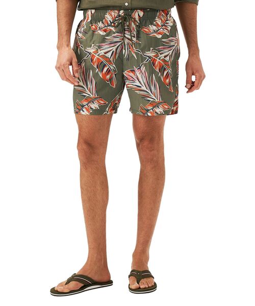 TOMMY HILFIGER（トミーヒルフィガー）の「ミディアムドローストリングプリントボードショーツ（水着・メンズ・ホワイト/グリーン/ホワイト系その他/マルチ/オレンジ・MEDIUM/LARGE/X-LARGE）」の3枚目の写真