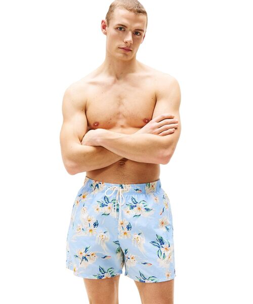 TOMMY HILFIGER（トミーヒルフィガー）の「ミディアムドローストリングプリントボードショーツ（水着・メンズ・ホワイト/グリーン/ホワイト系その他/マルチ/オレンジ・MEDIUM/LARGE/X-LARGE）」の5枚目の写真