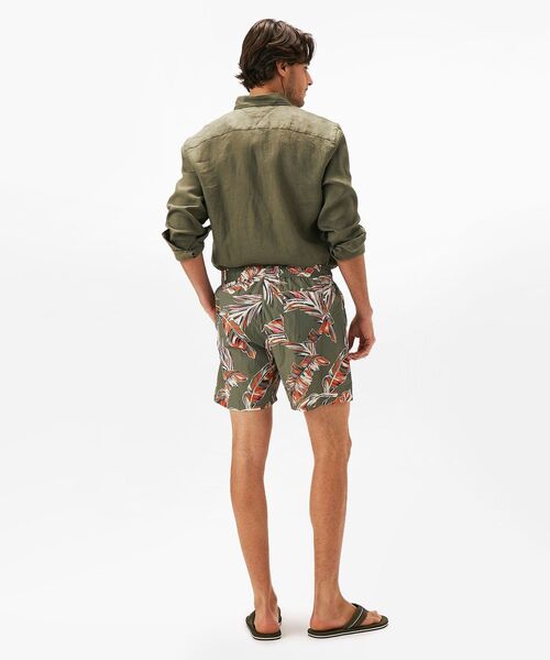 TOMMY HILFIGER（トミーヒルフィガー）の「ミディアムドローストリングプリントボードショーツ（水着・メンズ・ホワイト/グリーン/ホワイト系その他/マルチ/オレンジ・MEDIUM/LARGE/X-LARGE）」の13枚目の写真