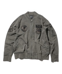 Valley Apparel（バレーアパレル）の「ジャージパッチドMA-1パーカー（パーカー）」