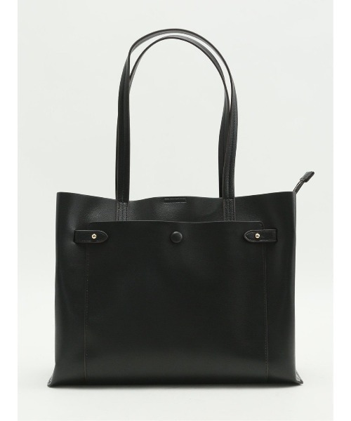 m.f.editorial(エムエフエディトリアル)の「【A4対応 鞄】m.f.エディトリアル レディース 前ポケット付き トートバッグ(トートバッグ・レディース・グレー/ベージュ/ブラック・FREE)」の2枚目の写真