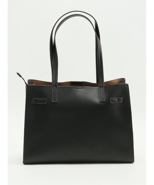 m.f.editorial(エムエフエディトリアル)の「【A4対応 鞄】m.f.エディトリアル レディース 前ポケット付き トートバッグ(トートバッグ・レディース・グレー/ベージュ/ブラック・FREE)」の10枚目の写真