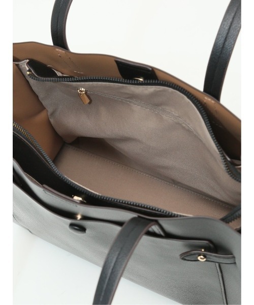 m.f.editorial(エムエフエディトリアル)の「【A4対応 鞄】m.f.エディトリアル レディース 前ポケット付き トートバッグ(トートバッグ・レディース・グレー/ベージュ/ブラック・FREE)」の16枚目の写真