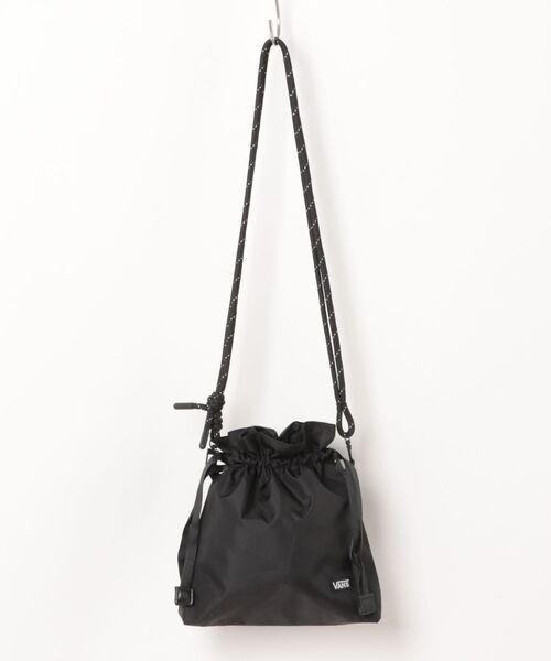 VANS(バンズ)の「VANS ヴァンズ Drawstring Shoulder Bag バッグ 125K7190100 BLACK(ボディバッグ/ウエストポーチ・メンズ・ブラック・FREE)」の1枚目の写真