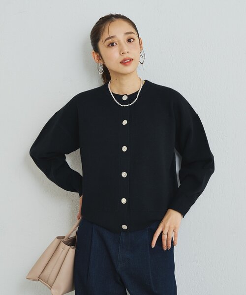 un dix cors（アンディコール）の「《大人フェミニンな雰囲気に》2WAYレース襟ボウタイカーデ（カーディガン/ボレロ・レディース・ブラウン/レッド/ブラック・FREE）」の17枚目の写真