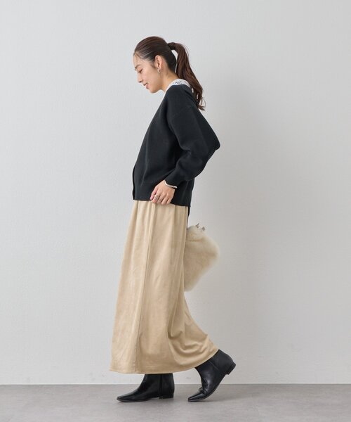 un dix cors（アンディコール）の「《大人フェミニンな雰囲気に》2WAYレース襟ボウタイカーデ（カーディガン/ボレロ・レディース・ブラウン/レッド/ブラック・FREE）」の19枚目の写真