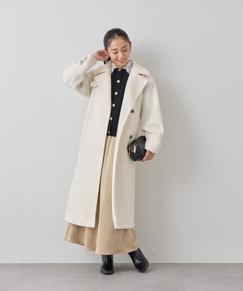 un dix cors（アンディコール）の「《大人フェミニンな雰囲気に》2WAYレース襟ボウタイカーデ（カーディガン/ボレロ・レディース・ブラウン/レッド/ブラック・FREE）」の22枚目の写真