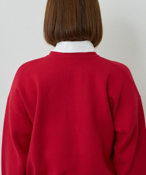 un dix cors（アンディコール）の「《大人フェミニンな雰囲気に》2WAYレース襟ボウタイカーデ（カーディガン/ボレロ・レディース・ブラウン/レッド/ブラック・FREE）」の8枚目の写真