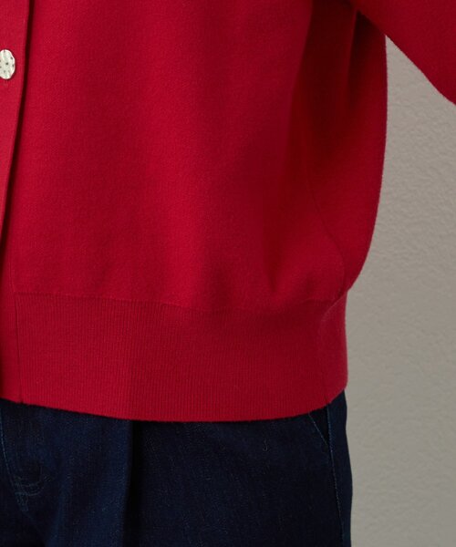 un dix cors（アンディコール）の「《大人フェミニンな雰囲気に》2WAYレース襟ボウタイカーデ（カーディガン/ボレロ・レディース・ブラウン/レッド/ブラック・FREE）」の10枚目の写真