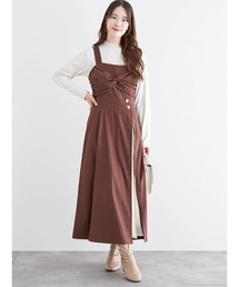 LUDIC PARK（ルディックパーク）の「スエードツイストジャンパースカート（ワンピース）」