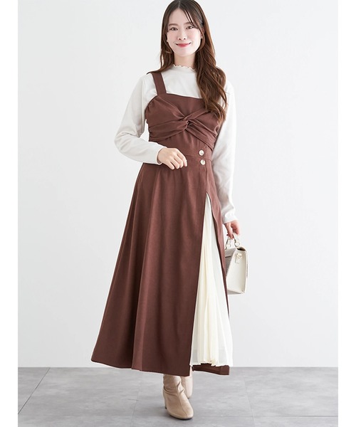 スエードツイストジャンパースカート（ワンピース）｜LUDIC PARK（ル