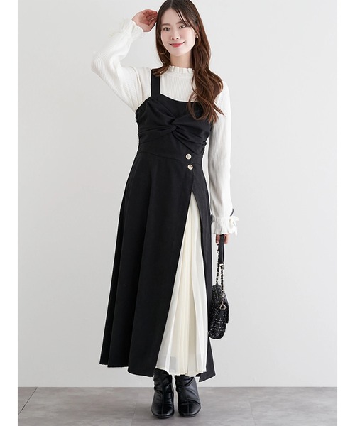 スエードツイストジャンパースカート（ワンピース）｜LUDIC PARK（ル